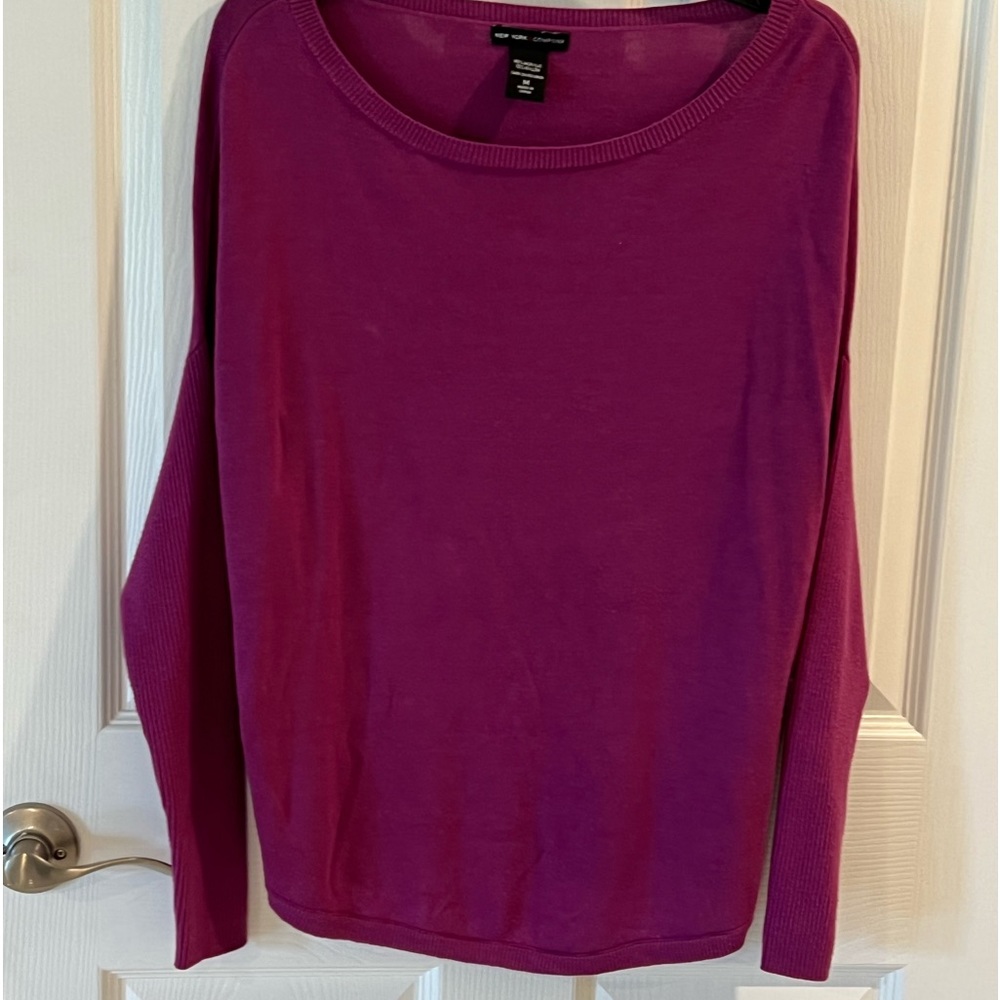 Purple long sleeve top